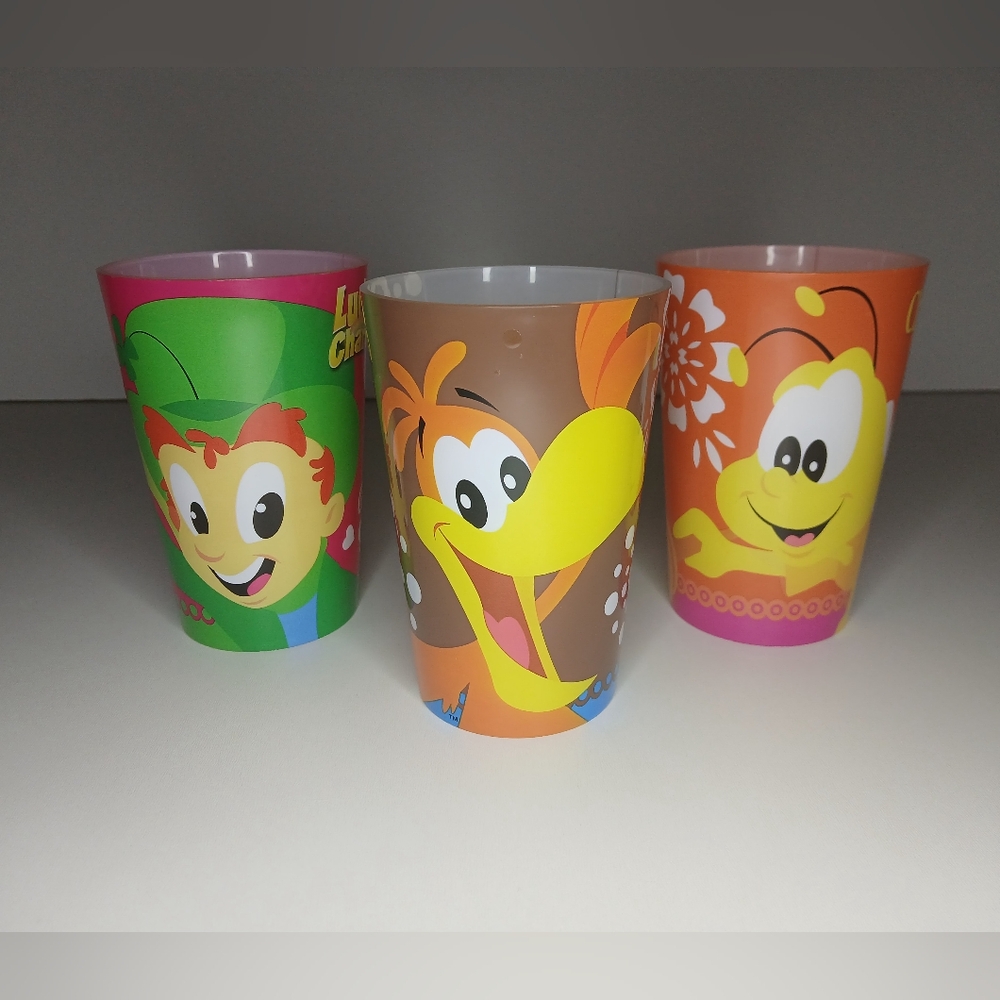 Cocoa Puffs, Lucky Charms  & Cheerios Cereal 8oz. Cup 2016 General Mills